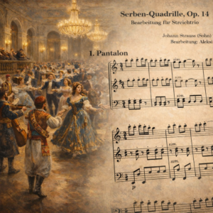 J. Strauss: Serbenquadrille, Op.14 (Streichtrio / String Trio)